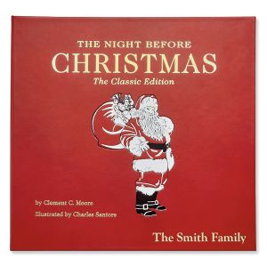 The Night Before Christmas Personalized Leather-Bound Book 