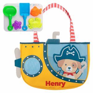 Dog Personalized Beach Tote with Sand Toys by Stephen Joseph®