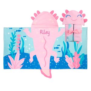 Axolotl Personalized Hooded Towel by Stephen Joseph®