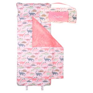 All-Over Pink Dino Print Personalized Nap Mat by Stephen Joseph®