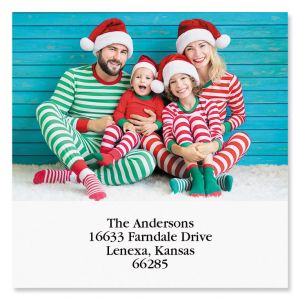 Large Square Photo Personalized Address Labels