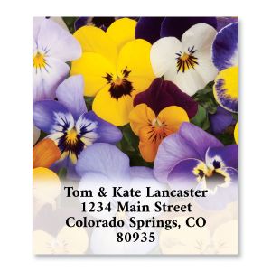 Pansies Select Address Labels