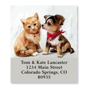 Puppy And Kitty Select Address Labels