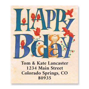 Friendly Birthday Select Address Labels