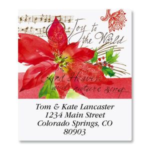 Poinsettia Melody Select Address Labels