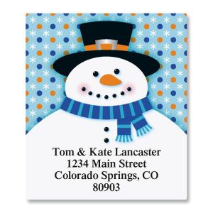 Festive Snowman Select Address Labels