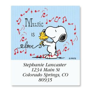Music Snoopy™ Select Address Labels