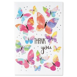 Butterfly Dream Deluxe Thank You Note Cards