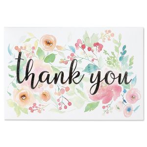 Best Florals Deluxe Thank You Note Cards