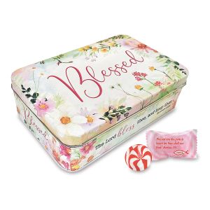 Strawberry & Cream Wildflower Candy in a Blessed Tin