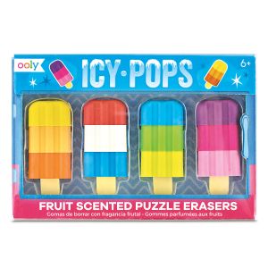 Icy Pops Fruit Scented Puzzle Erasers