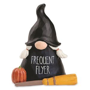 Frequent Flyer Halloween Gnome Figurine