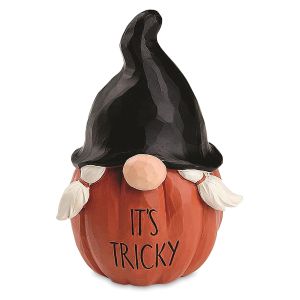 It's Tricky Halloween Gnome Figurine