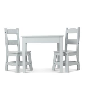 Gray Wooden Table & Chair by Melissa & Doug®