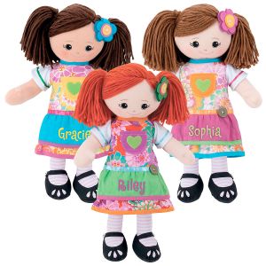 Rag Doll with Personalized Apron Dress