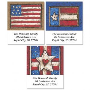 Country Flag Select Address Label  (3 designs)