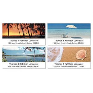 Paradise Deluxe Address Labels  (4 designs)