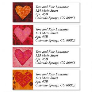 Heart Classic Address Labels  (4 Designs)