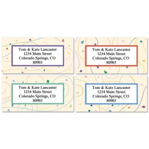 Confetti Address Labels  (4 designs)