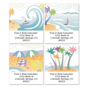 Tropical Moods Select Address Labels  (4 designs)