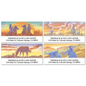 Western Country Deluxe Address Labels  (4 designs)