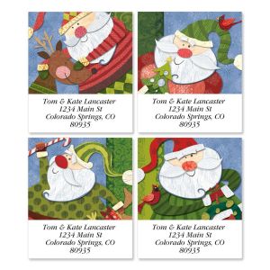 Santa Flurries Select Address Labels  (4 designs)