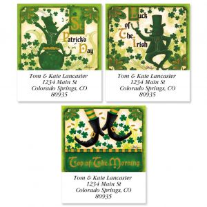 St. Patrick's Day Select Address Labels  (3 Designs)