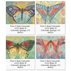 Elaborate Butterflies Select Address Labels  (6 Designs)