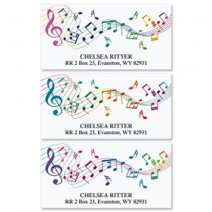 Musical Deluxe Address Labels  (3 Designs)