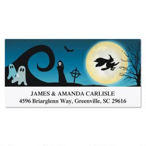 Spooky Scenes Deluxe Address Labels  (4 Designs)