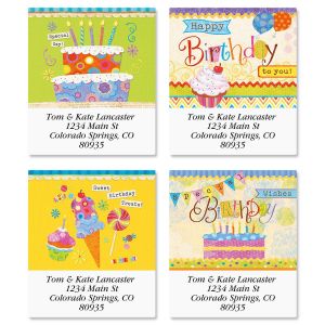 Birthday Sweets Select Address Labels  (4 Designs)