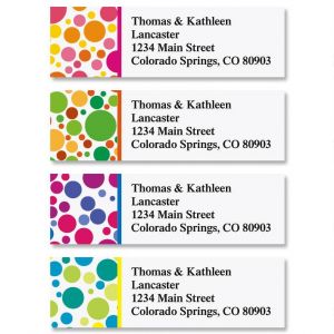 Bright Bubbles Classic Address Labels  (4 Designs)