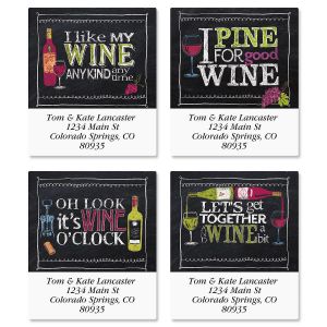 Wine Time Select Address Labels  (4 Designs)