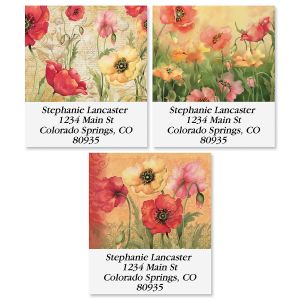 Poppies Select Address Labels  (3 Designs)