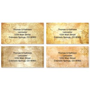 Old World Border Address Labels (4 Designs)