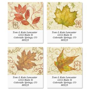 Fallen Leaves Select Address Labels  (4 Designs)