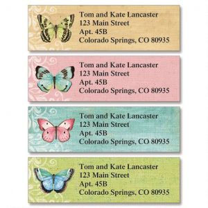Butterfly Beauty Classic Address Labels  (4 Designs)