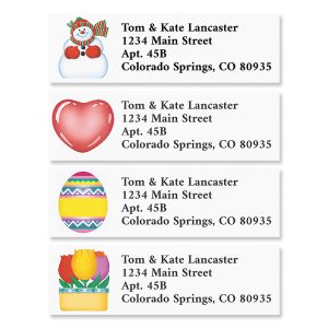 Year Round Classic Address Labels  (12 designs)