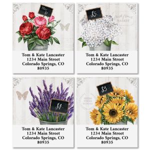 Flower Market Select Address Labels (4 Designs)