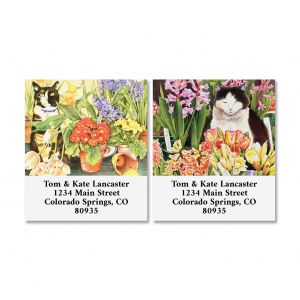 Garden Cats Select Address Labels (2 Designs)