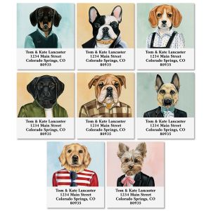 Dog Portraits Select Address Labels (8 Designs)