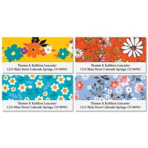 Tiny Blossoms Deluxe Address Labels (4 Designs)