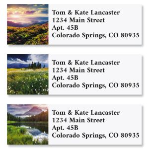 Summer Landscapes Classic Address Labels (6 Designs)