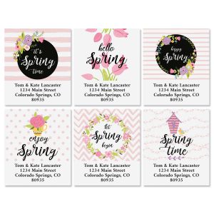 Happy Spring Select Address Labels (6 Designs)