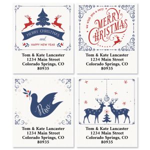 Vintage Christmas Select Address Labels (4 Designs)