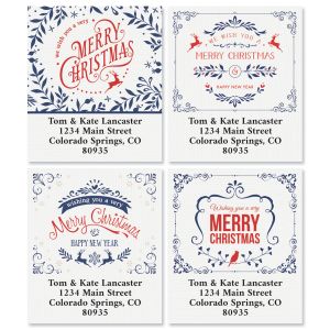 Ornate Winter Select Address Labels (4 Designs)