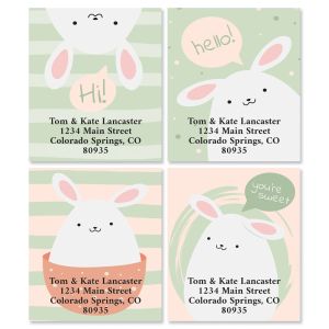 Sweet Easter Bunny Select Address Labels (4 Designs)