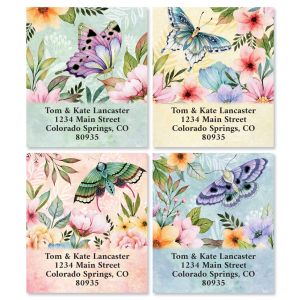 Butterfly Blooms Select Address Labels (4 Designs)