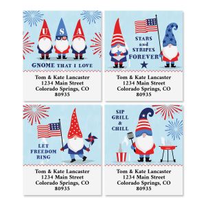 Patriotic Gnomes Select Address Labels (4 Designs)
