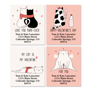Feline Love Select Address Labels (4 Designs)